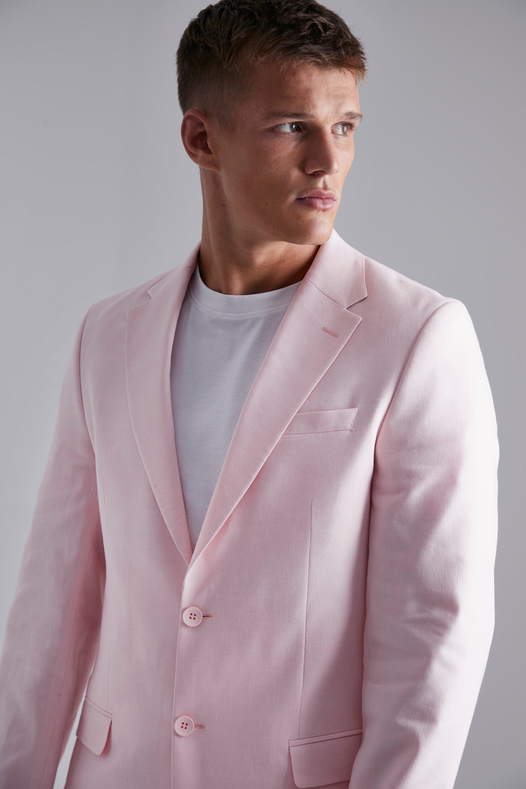 Blush pink outlet suit jacket